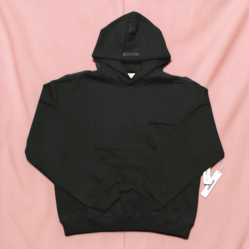 Fear Of God Essentials Hoodie - Stretch Limo Black